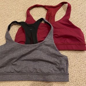 Black & Red Lululemon sports bras